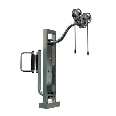 등허리지압기+양팔로프당기기